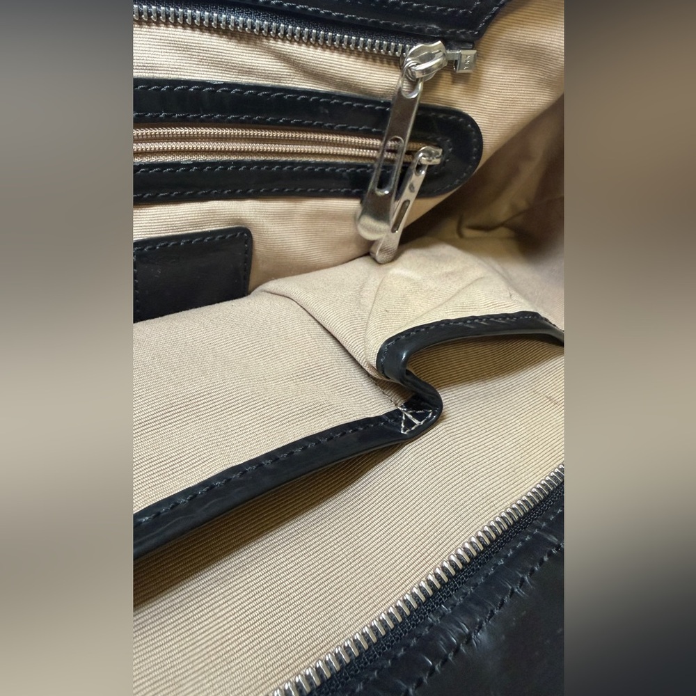 BURBERRY NOVA Check Handbag - Black and Tan - Picture 3 of 6